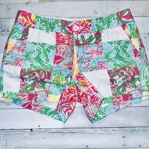 Lilly Pulitzer Patchwork Callaghan Short, Size 10